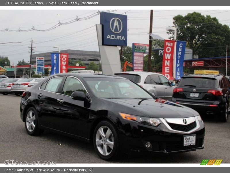 Crystal Black Pearl / Parchment 2010 Acura TSX Sedan