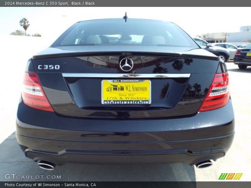 Black / Black 2014 Mercedes-Benz C 350 Sport