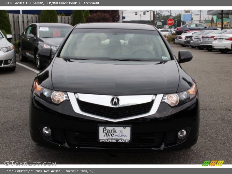 Crystal Black Pearl / Parchment 2010 Acura TSX Sedan