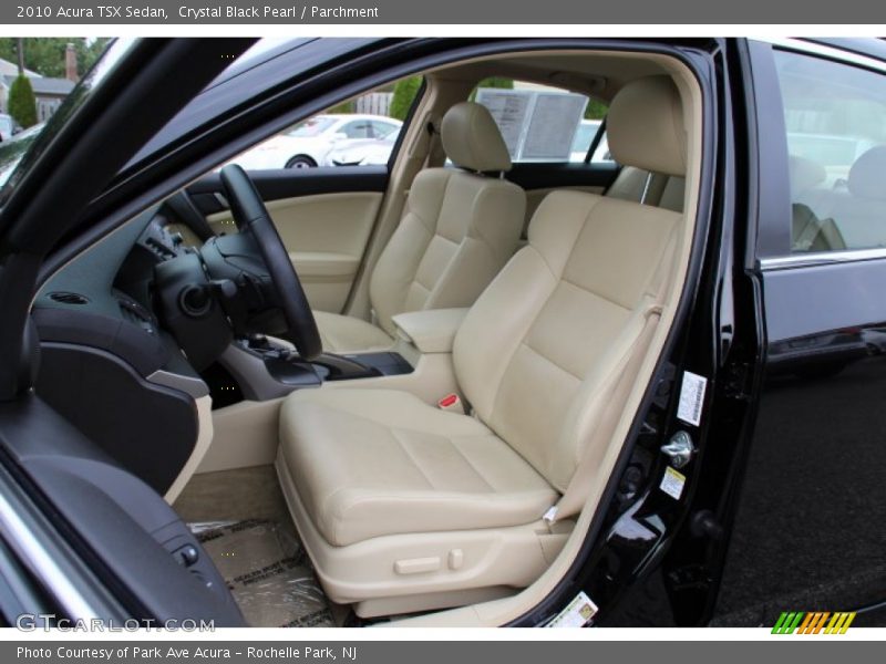 Crystal Black Pearl / Parchment 2010 Acura TSX Sedan
