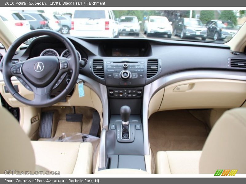 Crystal Black Pearl / Parchment 2010 Acura TSX Sedan
