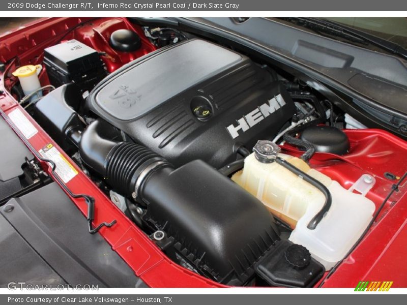 Inferno Red Crystal Pearl Coat / Dark Slate Gray 2009 Dodge Challenger R/T