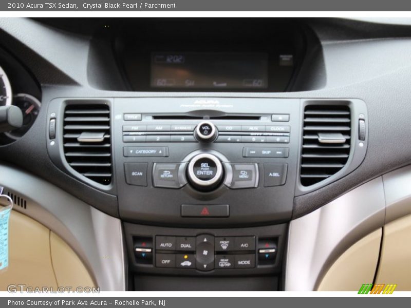 Crystal Black Pearl / Parchment 2010 Acura TSX Sedan
