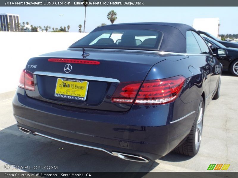 Lunar Blue Metallic / Natural Beige/Black 2014 Mercedes-Benz E 350 Cabriolet