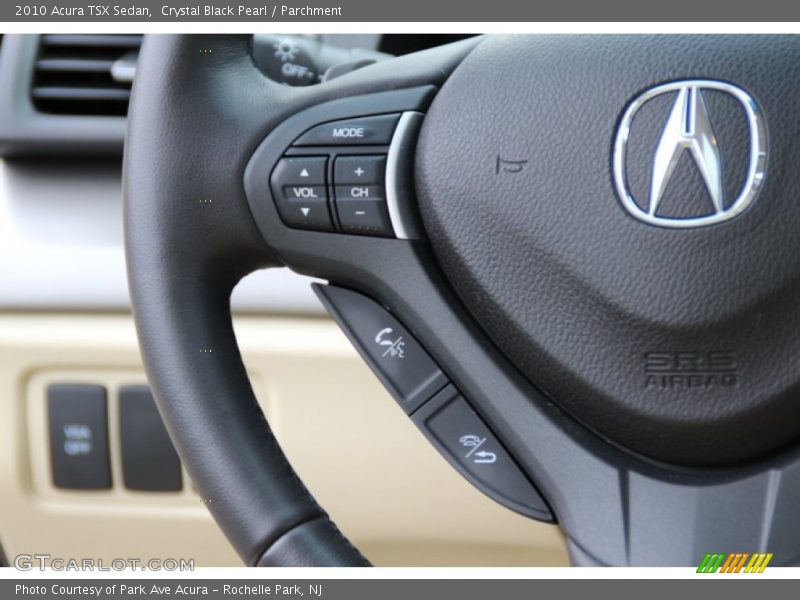 Crystal Black Pearl / Parchment 2010 Acura TSX Sedan