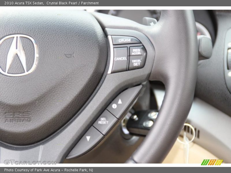 Crystal Black Pearl / Parchment 2010 Acura TSX Sedan