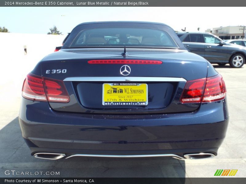 Lunar Blue Metallic / Natural Beige/Black 2014 Mercedes-Benz E 350 Cabriolet