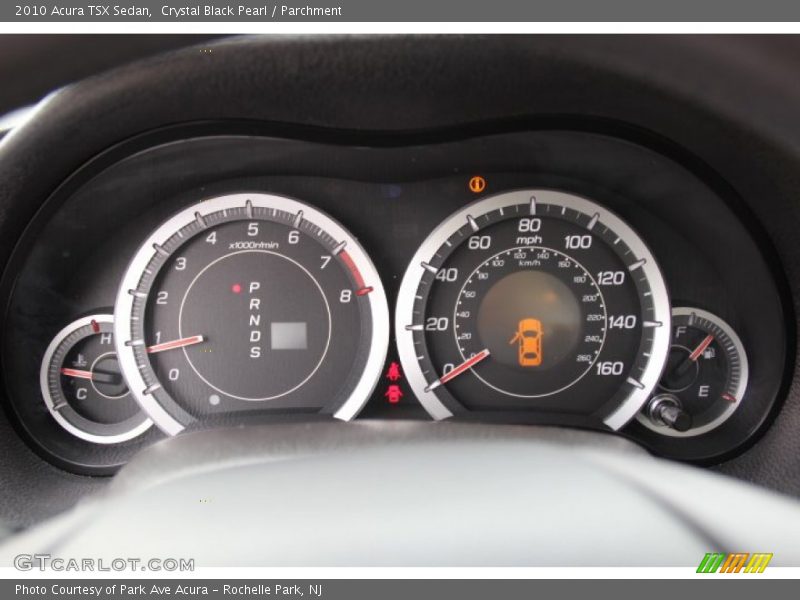 Crystal Black Pearl / Parchment 2010 Acura TSX Sedan