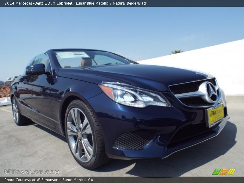 Lunar Blue Metallic / Natural Beige/Black 2014 Mercedes-Benz E 350 Cabriolet