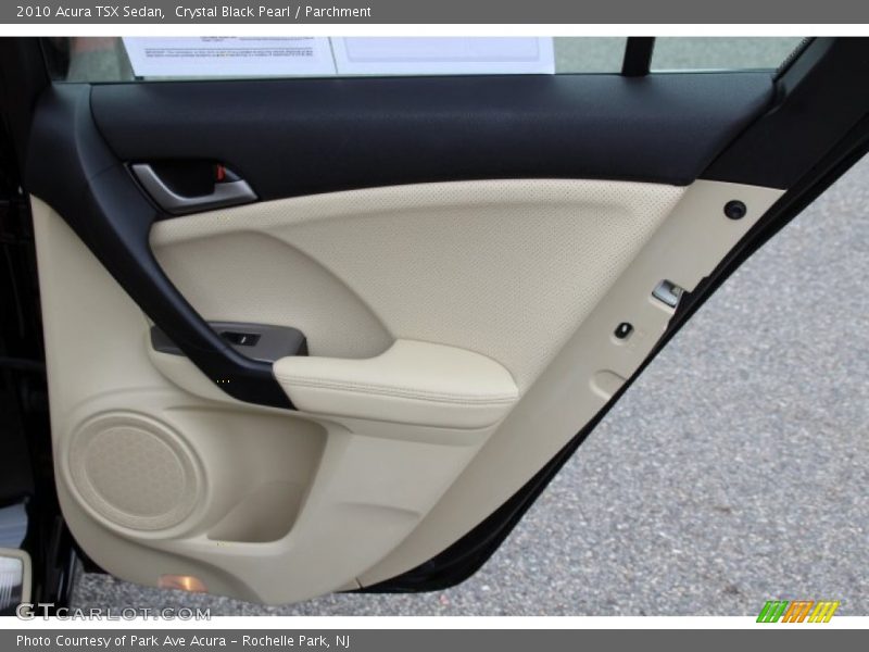 Crystal Black Pearl / Parchment 2010 Acura TSX Sedan