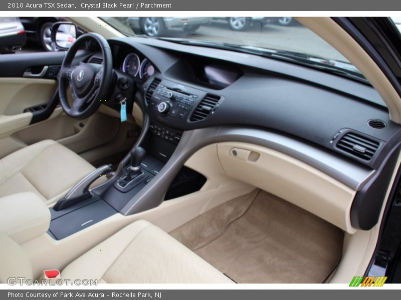 Crystal Black Pearl / Parchment 2010 Acura TSX Sedan