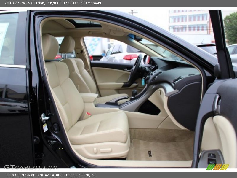 Crystal Black Pearl / Parchment 2010 Acura TSX Sedan