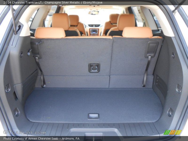 Champagne Silver Metallic / Ebony/Mojave 2014 Chevrolet Traverse LT