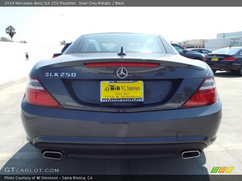 Steel Grey Metallic / Black 2014 Mercedes-Benz SLK 250 Roadster