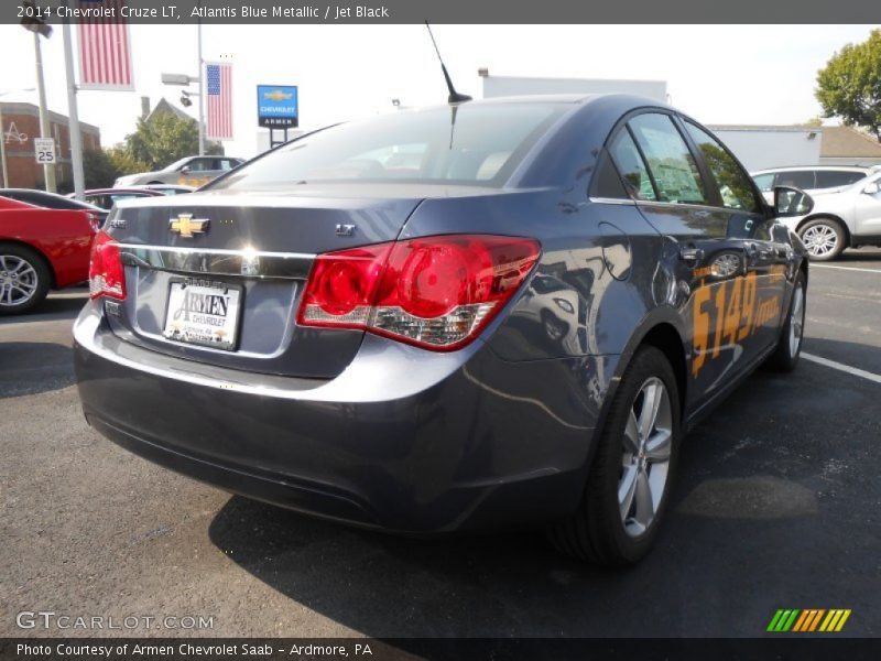 Atlantis Blue Metallic / Jet Black 2014 Chevrolet Cruze LT