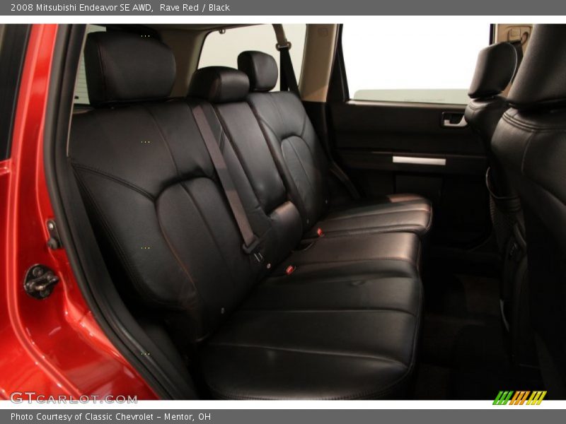 Rave Red / Black 2008 Mitsubishi Endeavor SE AWD