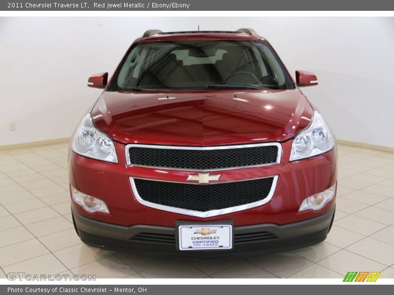 Red Jewel Metallic / Ebony/Ebony 2011 Chevrolet Traverse LT