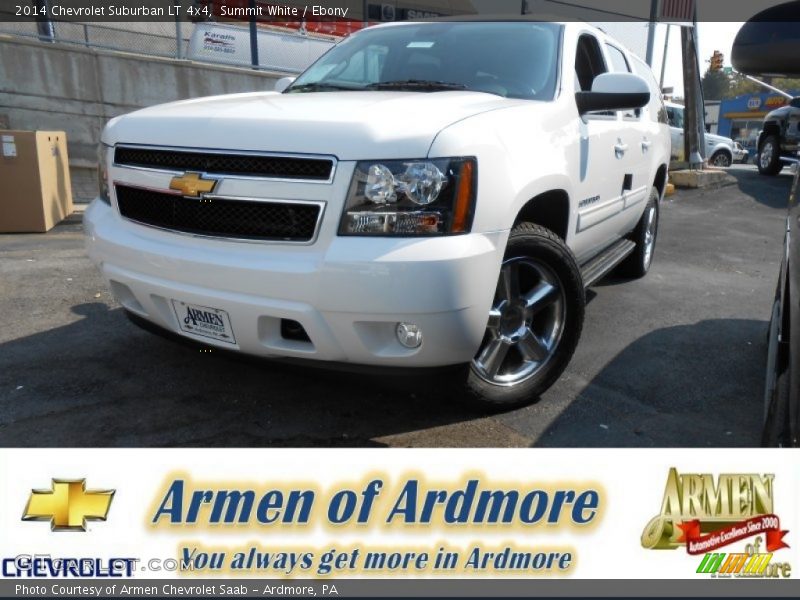 Summit White / Ebony 2014 Chevrolet Suburban LT 4x4