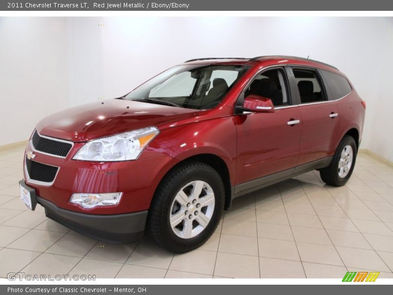 Red Jewel Metallic / Ebony/Ebony 2011 Chevrolet Traverse LT