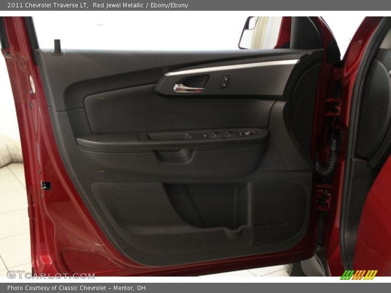 Red Jewel Metallic / Ebony/Ebony 2011 Chevrolet Traverse LT