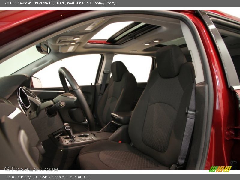 Red Jewel Metallic / Ebony/Ebony 2011 Chevrolet Traverse LT