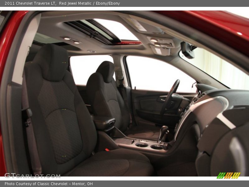 Red Jewel Metallic / Ebony/Ebony 2011 Chevrolet Traverse LT