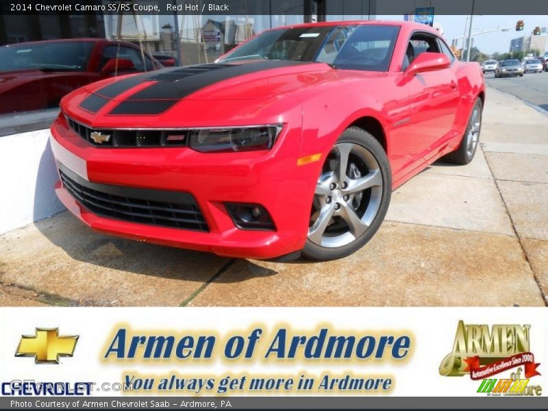 Red Hot / Black 2014 Chevrolet Camaro SS/RS Coupe