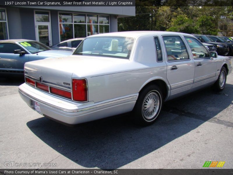 Silver Frost Pearl Metallic / Light Graphite 1997 Lincoln Town Car Signature