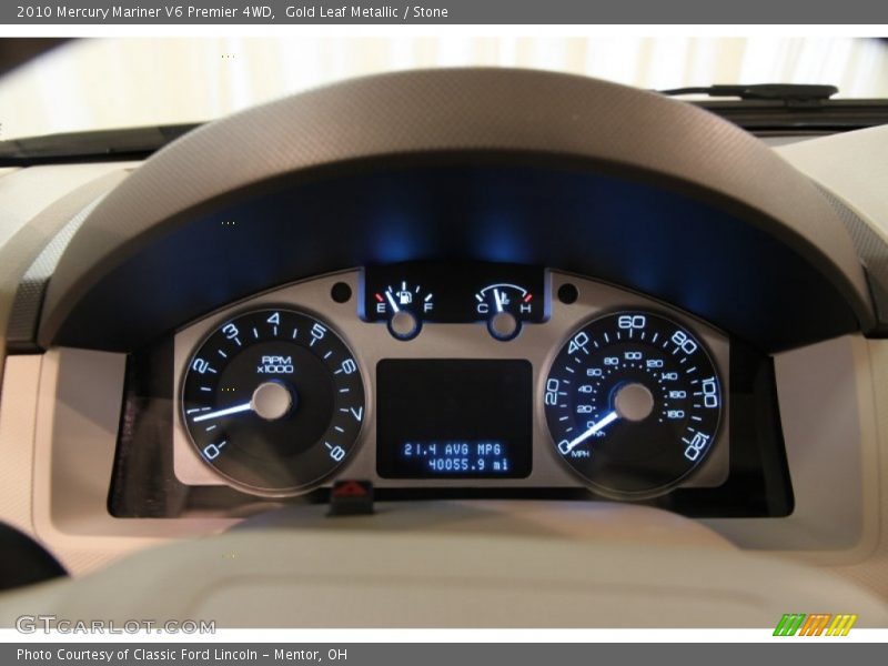 Gold Leaf Metallic / Stone 2010 Mercury Mariner V6 Premier 4WD