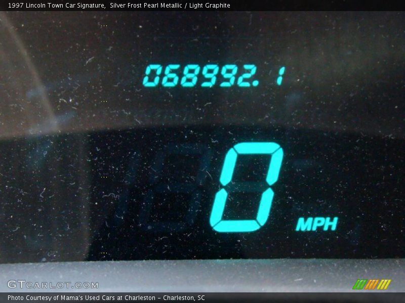 Silver Frost Pearl Metallic / Light Graphite 1997 Lincoln Town Car Signature