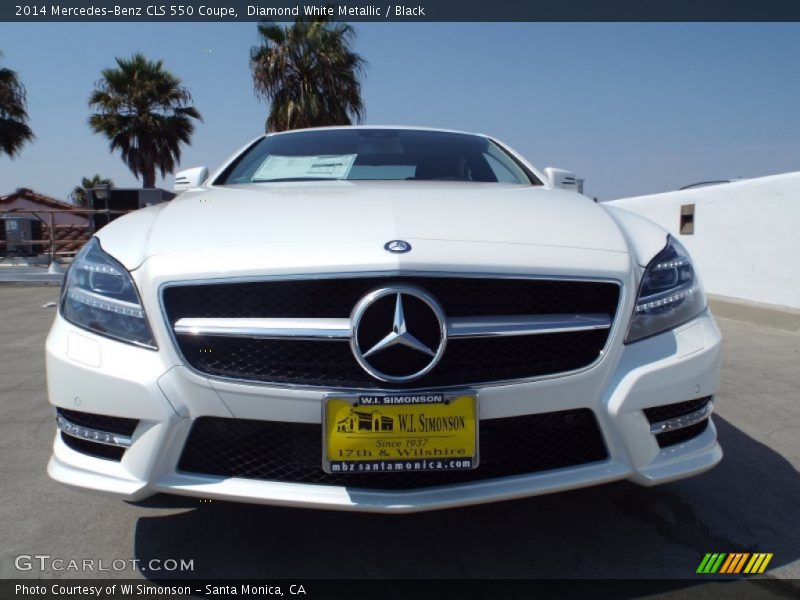 Diamond White Metallic / Black 2014 Mercedes-Benz CLS 550 Coupe