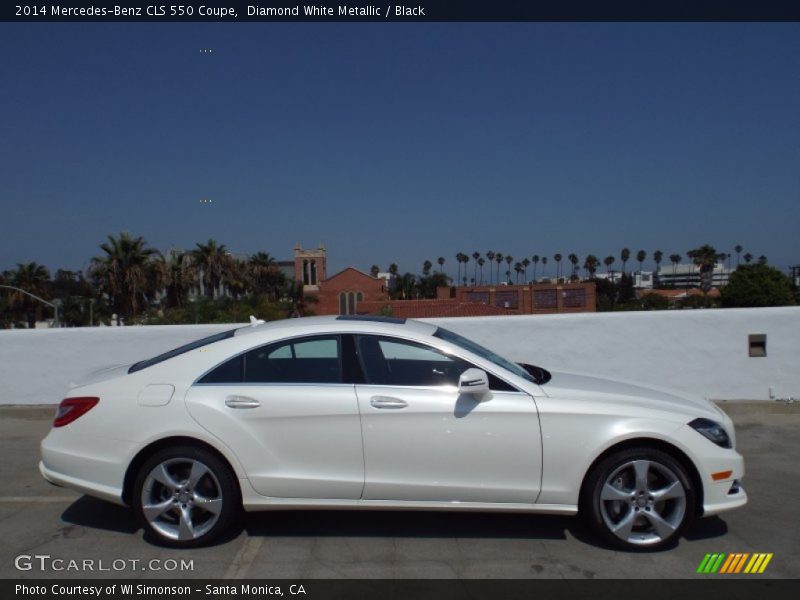 Diamond White Metallic / Black 2014 Mercedes-Benz CLS 550 Coupe