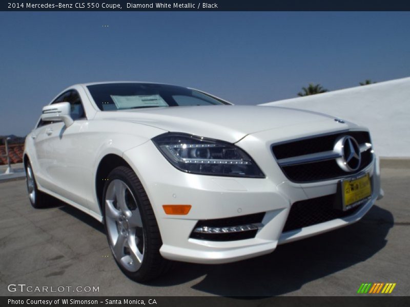 Diamond White Metallic / Black 2014 Mercedes-Benz CLS 550 Coupe