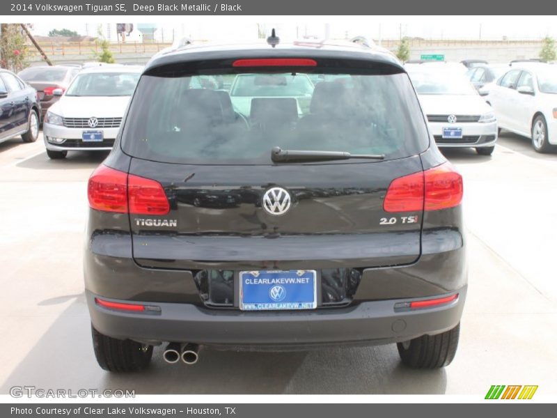 Deep Black Metallic / Black 2014 Volkswagen Tiguan SE