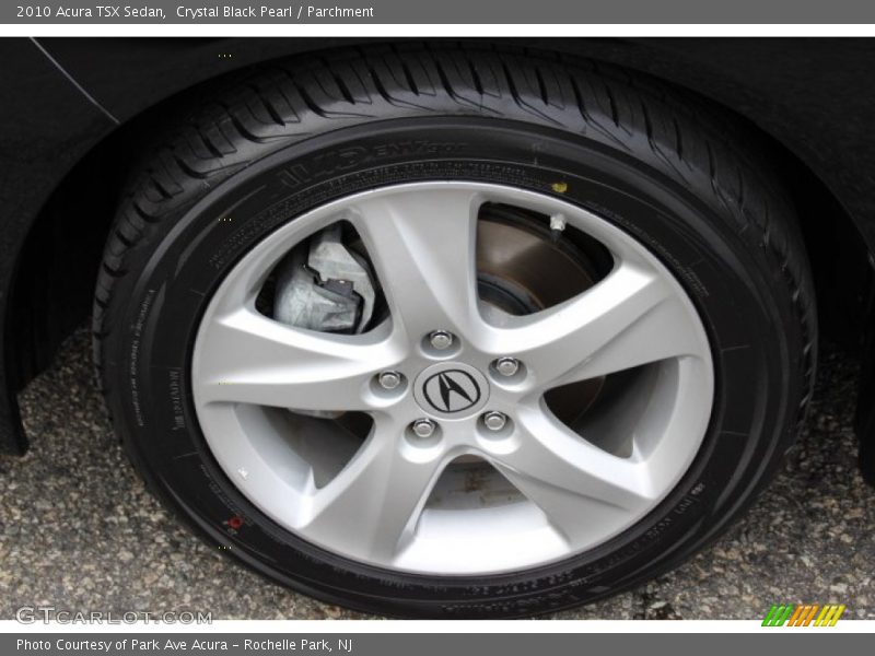 Crystal Black Pearl / Parchment 2010 Acura TSX Sedan