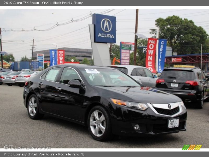 Crystal Black Pearl / Ebony 2010 Acura TSX Sedan