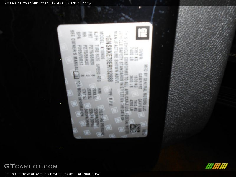 Black / Ebony 2014 Chevrolet Suburban LTZ 4x4