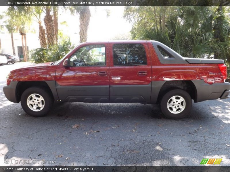 Sport Red Metallic / Medium Neutral Beige 2004 Chevrolet Avalanche 1500