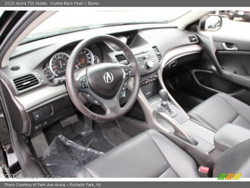 Crystal Black Pearl / Ebony 2010 Acura TSX Sedan