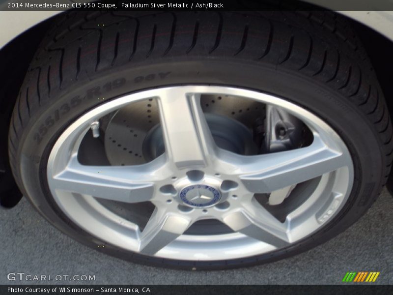 Palladium Silver Metallic / Ash/Black 2014 Mercedes-Benz CLS 550 Coupe