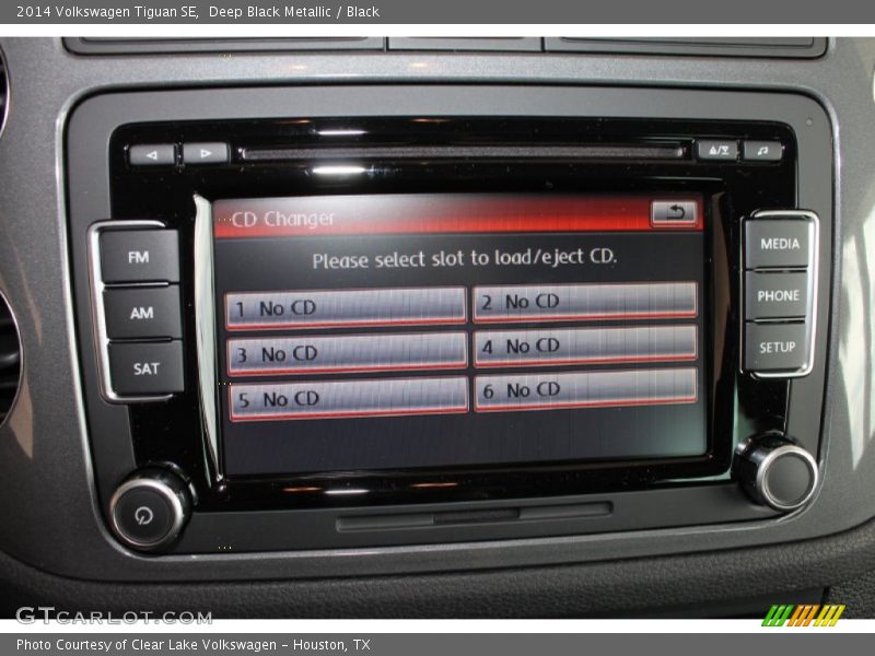 Deep Black Metallic / Black 2014 Volkswagen Tiguan SE