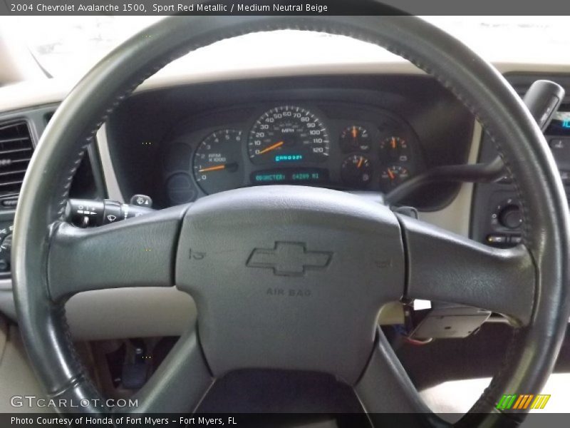 Sport Red Metallic / Medium Neutral Beige 2004 Chevrolet Avalanche 1500
