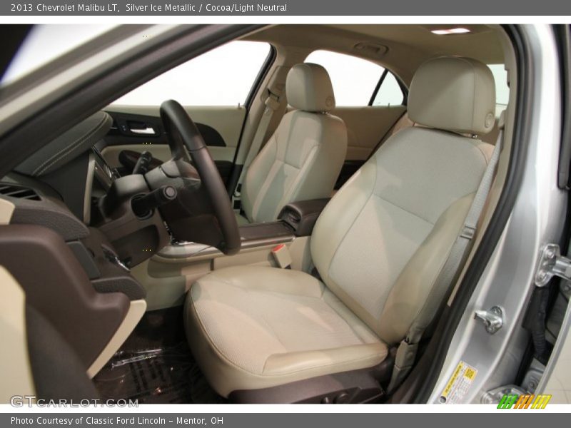 Silver Ice Metallic / Cocoa/Light Neutral 2013 Chevrolet Malibu LT