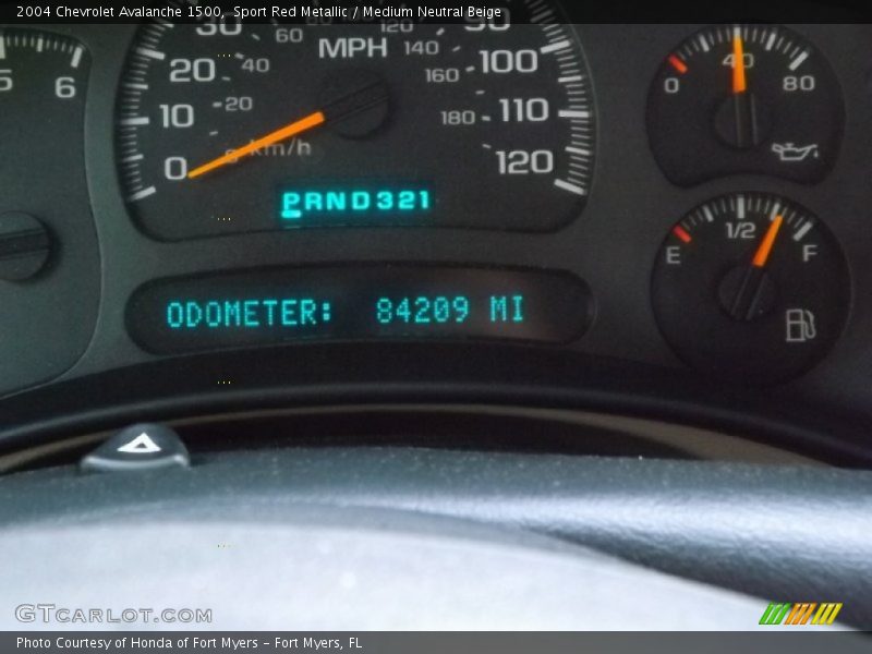 Sport Red Metallic / Medium Neutral Beige 2004 Chevrolet Avalanche 1500