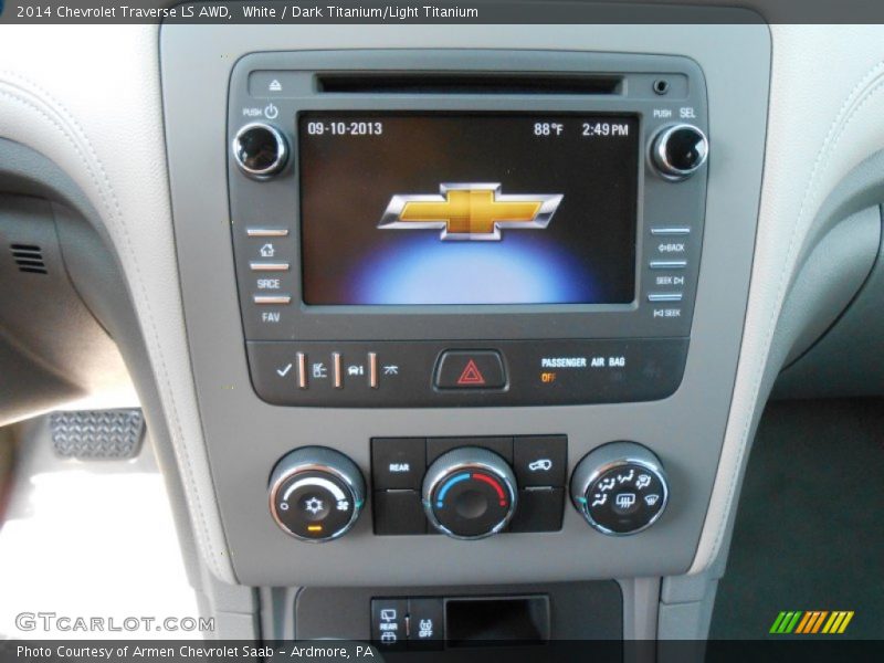 White / Dark Titanium/Light Titanium 2014 Chevrolet Traverse LS AWD