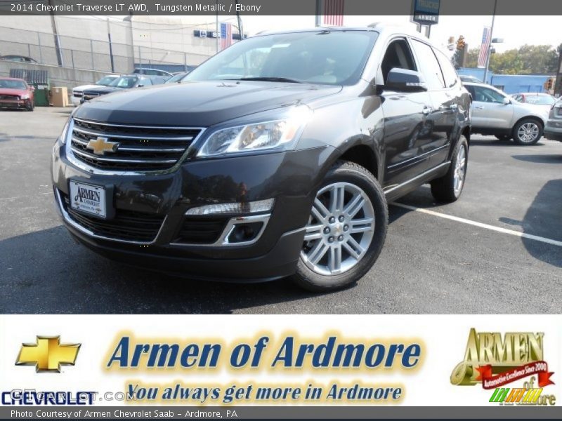 Tungsten Metallic / Ebony 2014 Chevrolet Traverse LT AWD
