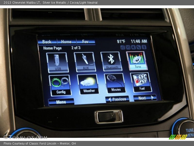Silver Ice Metallic / Cocoa/Light Neutral 2013 Chevrolet Malibu LT