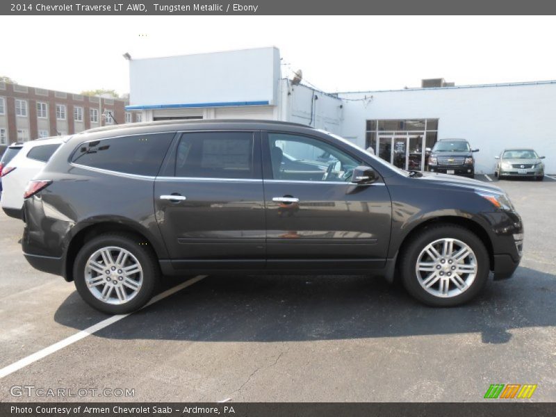 Tungsten Metallic / Ebony 2014 Chevrolet Traverse LT AWD