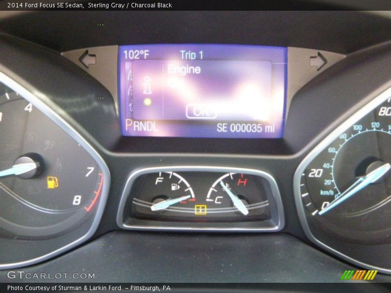 Sterling Gray / Charcoal Black 2014 Ford Focus SE Sedan