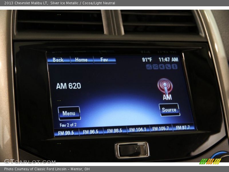 Silver Ice Metallic / Cocoa/Light Neutral 2013 Chevrolet Malibu LT